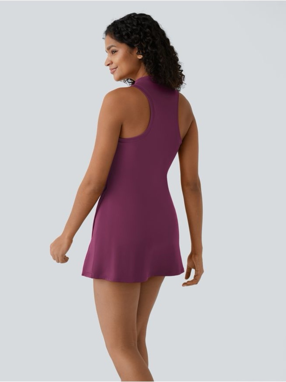 Halara NWT Zipper RacerPocket 2-Piece Mini Tennis Active Dress - Picture 2 of 5